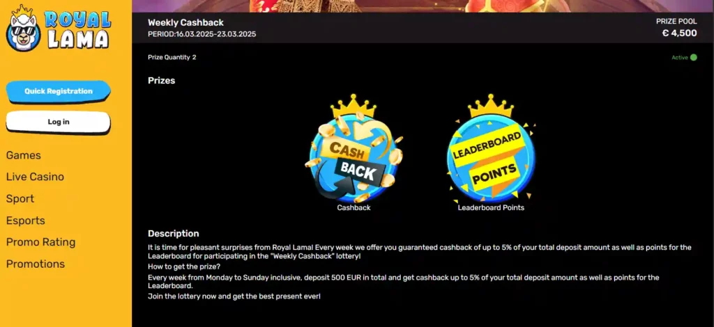 royal lama no deposit bonus